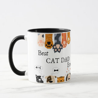 Mug Meilleur Chat Papa Jamais une photo personnalisée