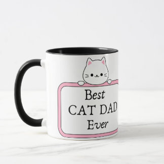 Mug Meilleur Chat Papa Jamais une photo personnalisée 