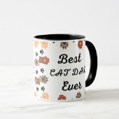 Mug Meilleur Chat Papa Jamais une photo personnalisée (Devant droit)