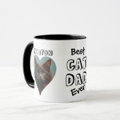 Mug Meilleur Chat Papa Personnalisé Animaux De Compagn (Devant gauche)