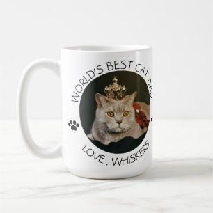 Mug Meilleur Chat Papa personnalisé Photo pour animaux