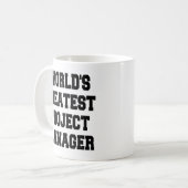 Mug Meilleur chef de projet au monde (Devant gauche)