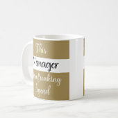 Mug Meilleur Chef Jamais Drôle Humour Cadeau  (Devant gauche)