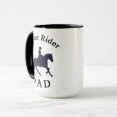 Mug Meilleur "Cheval Rider DAD" Jamais! Fête des pères (Devant gauche)