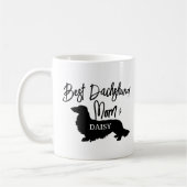 Mug Meilleur Cheveux Long Dachshund Chien Maman Cadeau (Gauche)