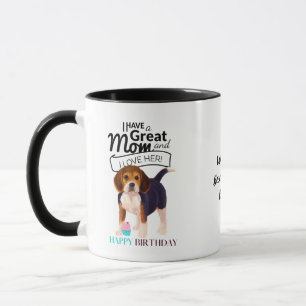 Mug MEILLEUR CHIEN BEAGLE MOM MOM Fun personnalisé