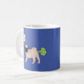 Mug Meilleur chien de Carlin Farter du monde (Devant gauche)