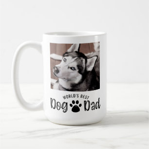 Mug MEILLEUR CHIEN DU MONDE DAD 2 Photos Empreintes de