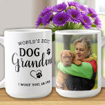 Mug Meilleur chien Grandma mignonne Personnalisé Photo<br><div class="desc">La Grand-mère du meilleur chien du monde ... Surprenez votre grand-mère de chien préféré cette fête des mères, Noël ou son anniversaire avec cette super mignonne tasse photo personnalisée pour animaux de compagnie. Customisez cette tasse de grand-mère avec la photo préférée de votre chien, et son nom. Grand cadeau du...</div>