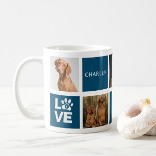 Mug Meilleur Chien Jamais Bleu foncé Personnalisé 5 Ph