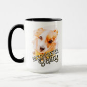 Mug Meilleur Chien Jamais Moderne Cool Grunge Photo Ch (Gauche)