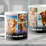 Mug Meilleur Chien Maman 8 Photo Collage<br><div class="desc">Personnalisé Meilleure Maman De Chien Ever 8 Photo Collage Café Mug. Cette tasse personnalisée est le cadeau parfait pour la mère de chien fière dans votre vie, célébrant son lien spécial avec ses amis en fureur. Doté d'un collage de huit photos précieuses, ce mug capture les moments préférés pour un...</div>