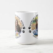 Mug Meilleur chien maman Empreintes de pattes du monde (Centre)
