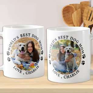 Mug Meilleur chien maman Empreintes de pattes du monde