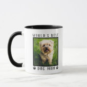 Mug Meilleur Chien Maman Empreintes de pattes Monde Ca (Gauche)
