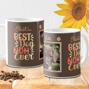 Mug Meilleur Chien Maman Jamais Brown Nom Personnalisé