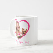 Mug Meilleur Chien Maman Jamais Personalisé Coeur 2 Ph (Devant gauche)