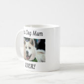 Mug Meilleur Chien Maman Jamais Photo (Devant gauche)