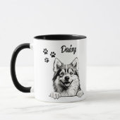 Mug Meilleur Chien Maman Jamais Pomsky Chien Personnal (Gauche)