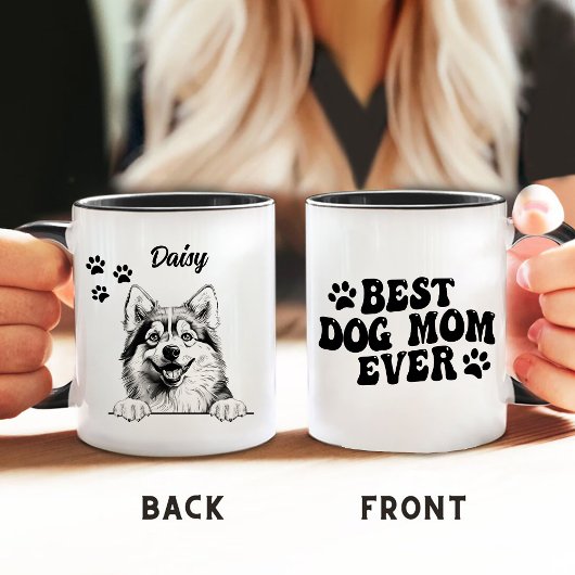 Mug Meilleur Chien Maman Jamais Pomsky Chien Personnal
