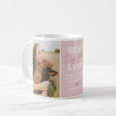 Mug Meilleur Chien Maman Jamais Rose 2 Photo (Devant gauche)