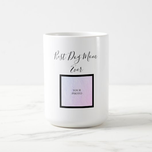 Mug Meilleur chien maman Jour Script Dog Propriétaire  (Centre)