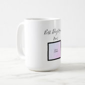 Mug Meilleur chien maman Jour Script Dog Propriétaire  (Devant gauche)