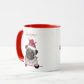 Mug Meilleur chien Maman toujours chien cadeau de Noël (Devant gauche)