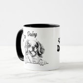Mug Meilleur Chien Maman Toujours Tibétain Espagnol Ch (Devant gauche)