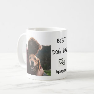 Mug Meilleur Chien Papa Animal Personnalisé Nom 2 Phot