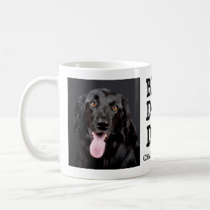 Mug Meilleur Chien Papa / Deux Photo & Texte Personnal