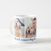 Mug Meilleur Chien Papa Jamais Amusant Bleu 3 Photo (Devant gauche)