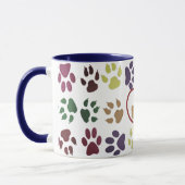 Mug Meilleur Chien Papa Jamais Chien Paw Pet Pet Lover (Gauche)