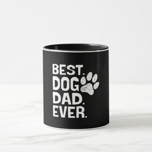 Mug Meilleur Chien Papa Jamais Conception (Centre)