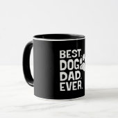 Mug Meilleur Chien Papa Jamais Conception (Devant gauche)