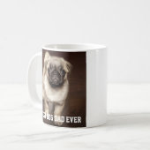 Mug Meilleur Chien Papa Jamais Photo Animaux Fun Chien (Devant gauche)