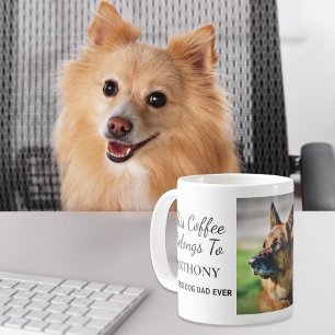 Mug Meilleur Chien Papa Jamais Photo Personnalisée