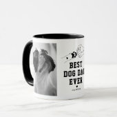 Mug Meilleur Chien Papa Jamais Pompe Poing (Devant gauche)