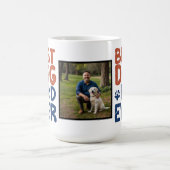Mug meilleur chien papa jamais retro photo personnalis (Centre)