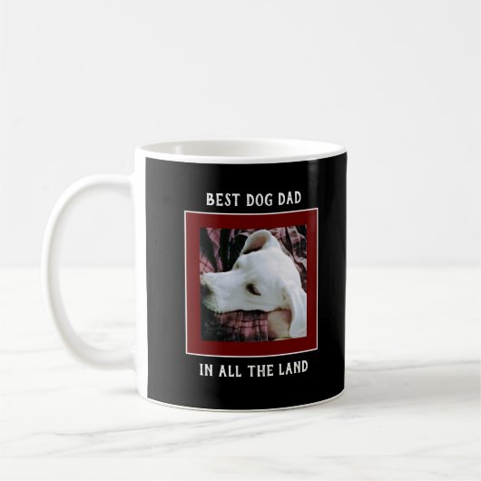 Mug Meilleur Chien Papa mignon Chien Chien blanc Chien (Gauche)