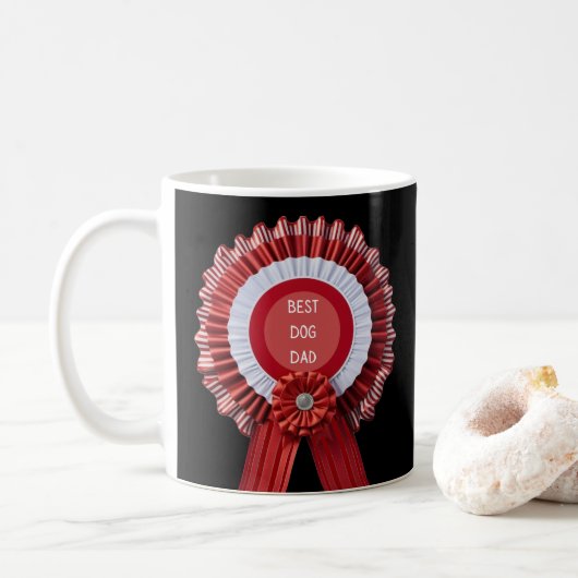 Mug Meilleur Chien Papa Propriétaire d'animal de compa (Avec donut)