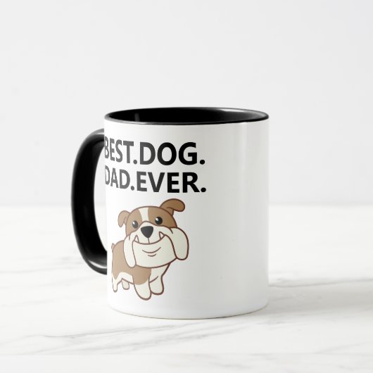 Mug Meilleur chien père de tous les temps - Chiot de c (Devant gauche)