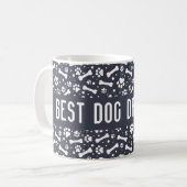 Mug Meilleur chien père jamais Empreinte de patte (Devant gauche)
