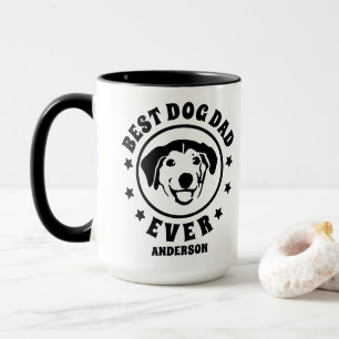 Mug Meilleur Chien Personnalisé Papa Jamais Nom Person