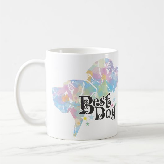 Mug Meilleur chien "repéré" (Gauche)