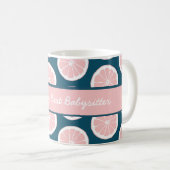 Mug Meilleur cochon d'agrumes de Babysitter au monde (Devant droit)
