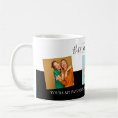 Mug Meilleur Collage de photos d'amis Script de texte  (Gauche)