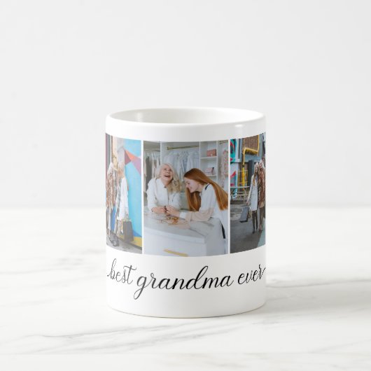 Mug Meilleur Collage photo de grand-mère Ever 3 (Centre)