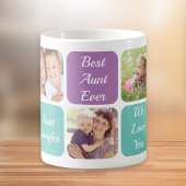 Mug Meilleur collage photo de tante