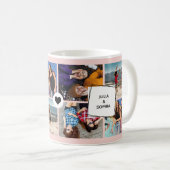 Mug Meilleur Collage photo des amis pour toujours (Devant droit)